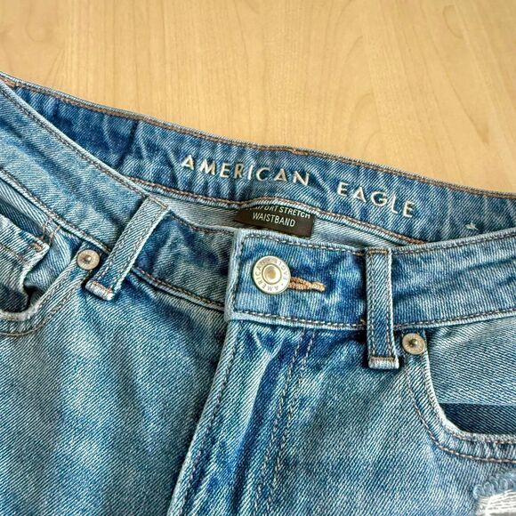 American Eagle Distressed Mom Jeans - Picture 2 of 7